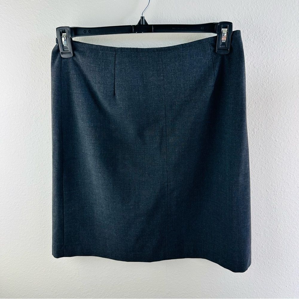 Eddie Bauer Gray Wool Blend Pencil Skirt Size 10